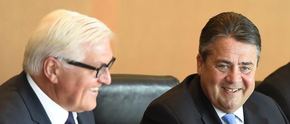 Funktionieren im Duo: Frank-Walter Steinmeier und Sigmar Gabriel.