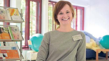 Helferin. Anna Stein ist gelernte Hebamme, Psychologin und Mutter von zwei Kindern. Die 32-Jährige berät im Waldkrankenhaus Eltern in der Schwangerschaft und nach der Geburt. Das Angebot gibt es an sieben Berliner Geburtskliniken.