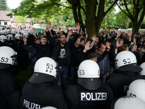 Das spontan errichtete Camp im Gählerpark wurde nach wenigen Stunden geräumt.