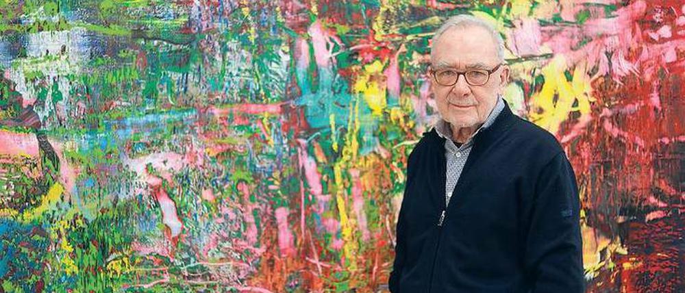 2018 in Potsdam. Der Maler Gerhard Richter in seinem Atelier in Köln.