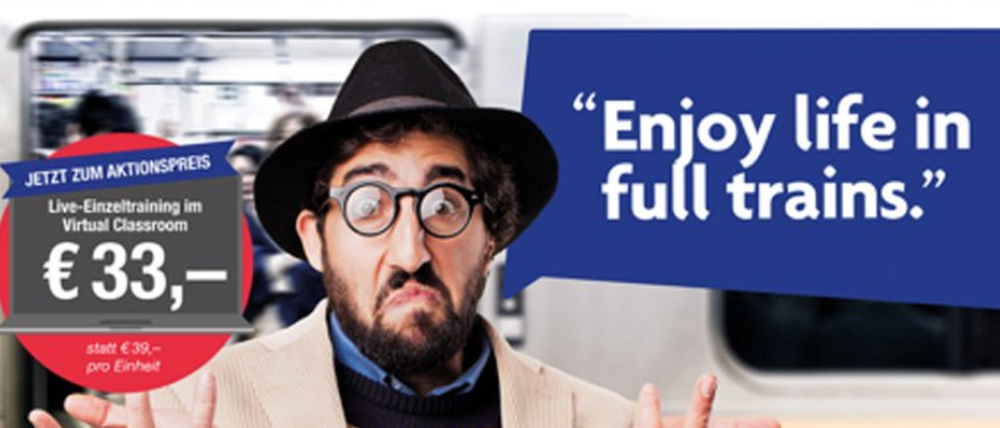 Mit dieser Werbung erregt der Sprachkursanbieter Berlitz Aufsehen. 