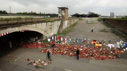Auf dem Gelände - hier im September - waren 21 Menschen ums Leben gekommen.