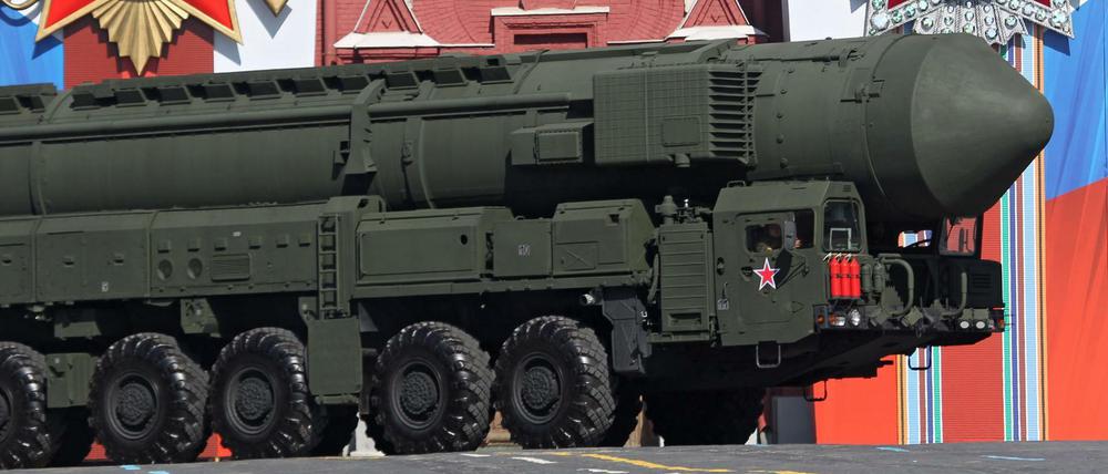 Ein russische Interkontinentalrakete des Typs Topol-M.