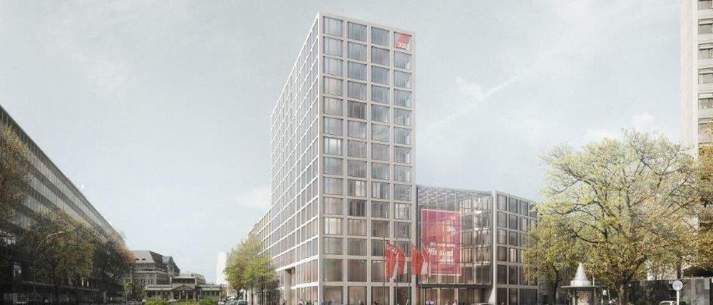 So soll das neue Haus der DGB-Zentrale aussehen.