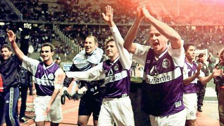 Schön war’s. Im Oktober 1998 setzte sich TeBe im Pokal gegen Hertha durch und träumte von einer großen Zukunft.