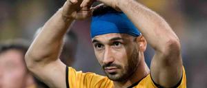 In der vergangenen Saison überzeugte Akaki Gogia im Trikot von Dynamo Dresden – normalerweise ohne Kopfverband. 