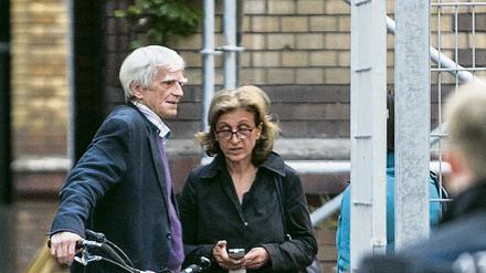 Die Grünen-Politiker Christian Ströbele und Canan Bayram.