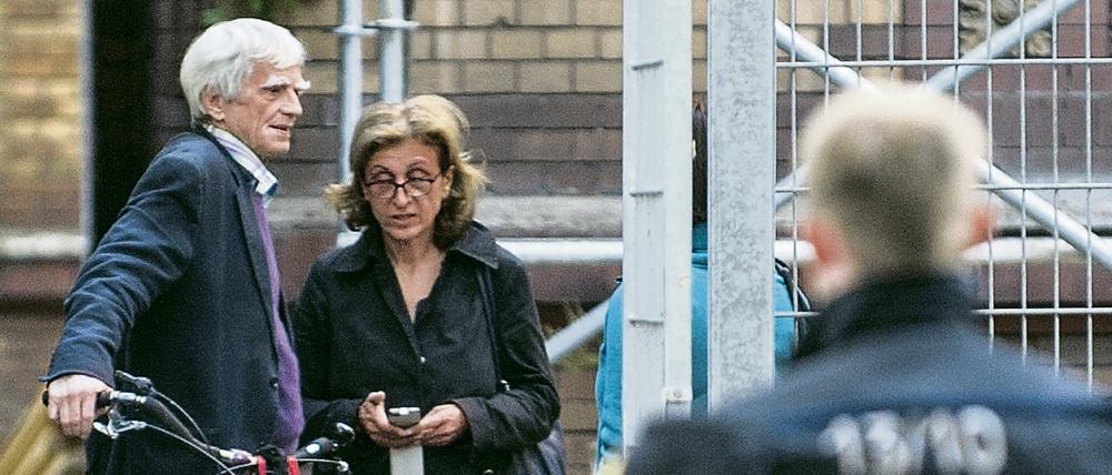 Die Grünen-Politiker Christian Ströbele und Canan Bayram.