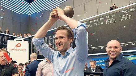 Grund zum Jubeln hatte Niklas Östberg, Chef von Delivery Hero: Im Mai steckten Investoren 390 Millionen Euro in den Lieferdienst, kürzlich folgte der Börsengang. Foto: promo