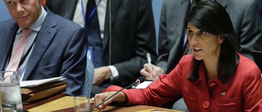 "Schärfere Antwort" an Nordkorea: Die UN-Botschafterin der USA, Nikki Haley