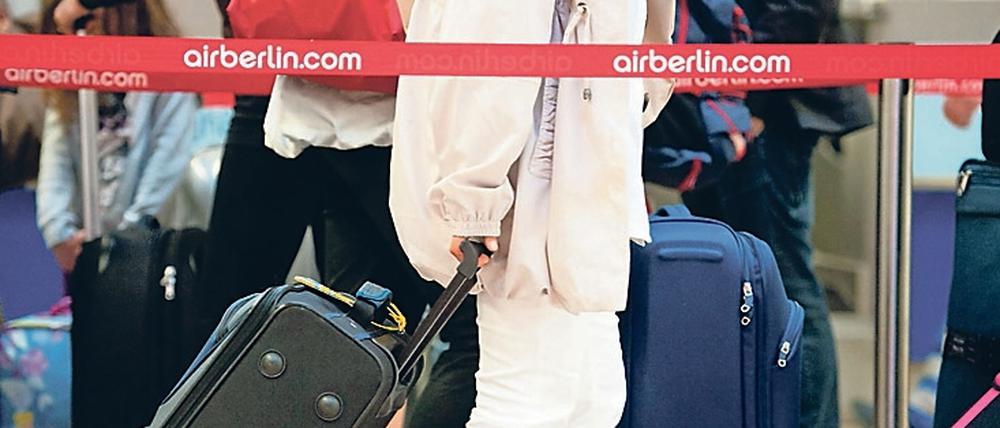 Wegen Personalmangel musste Air Berlin in der Vergangenheit viele Flüge ab Tegel annullieren. 