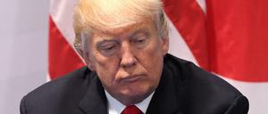 Us-Präsident Donald Trump während dem G20-Gipfel in Hamburg. 