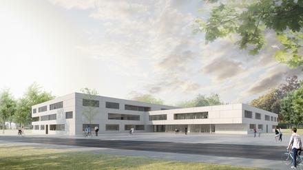 So soll das Leonardo-da-Vinci-Gymnasium aussehen, wenn 2020 die Schüler einziehen.