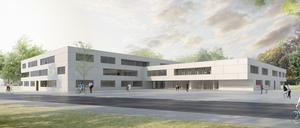 So soll das Leonardo-da-Vinci-Gymnasium aussehen, wenn 2020 die Schüler einziehen.