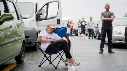Auf der A100 herrscht permanente Staugefahr. 