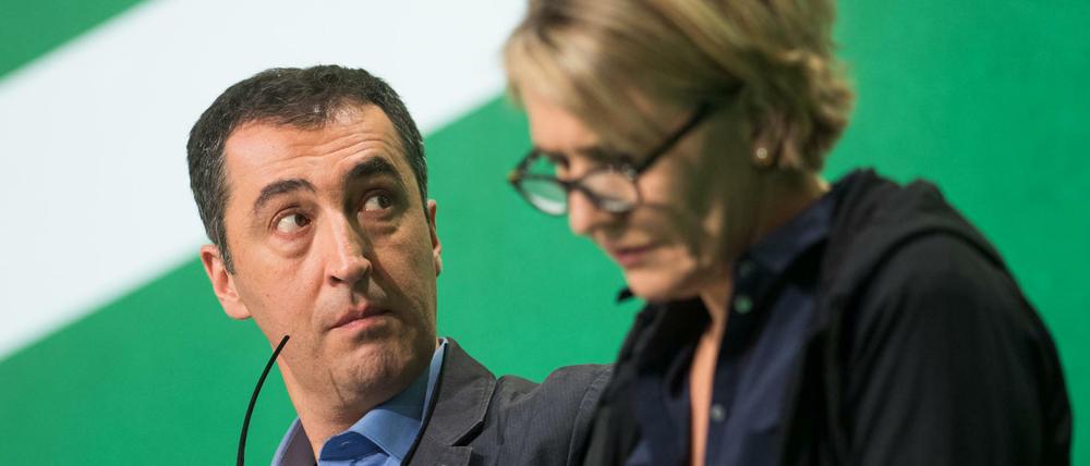 Die Bundesvorsitzenden der Grünen: Cem Özdemir und Simone Peter.