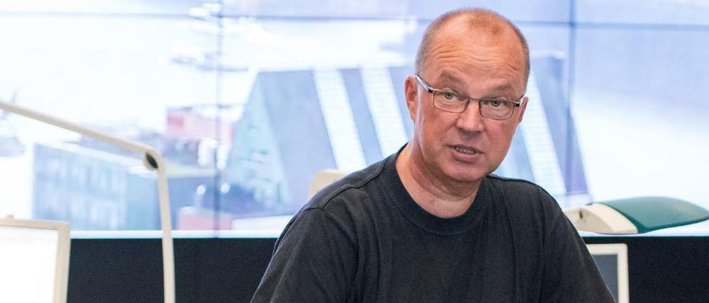 Der Polizei-Einsatzleiter für den G20-Gipfel in Hamburg, Hartmut Dudde und Hamburgs Polizeipräsident Ralf Martin Meyer.