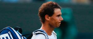 Geschlagen. Rafael Nadal nach dem Spiel gegen Gilles Muller.