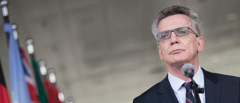Bundesinnenminister Thomas de Maizière (CDU).