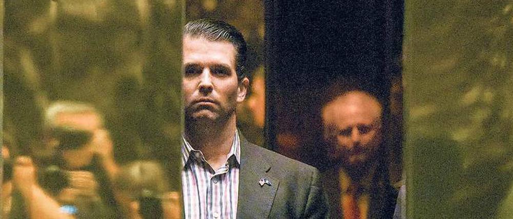 Russische Connection. Donald Trump jr., das Archivbild zeigt ihn im Trump Tower, steht im Mittelpunkt neuer Vorwürfe. Foto: Stephanie Keith/Reuters