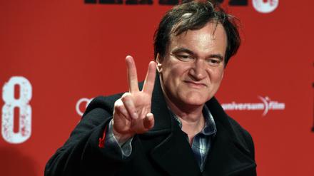 Quentin Tarantino 2016 im Berliner Zoo Palast, bei der Vorstellung seines Films "The Hateful Eight"
