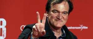 Quentin Tarantino 2016 im Berliner Zoo Palast, bei der Vorstellung seines Films "The Hateful Eight"