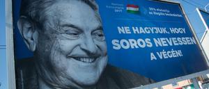 Plakat der Kampagne gegen Soros