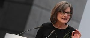 Die Historikerin Barbara Stollberg-Rilinger - hier 2017 auf der Leipziger Buchmesse, bei der sie für ihre Maria Theresia-Biografie ausgezeichnet wurde. 