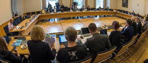 Volles Programm: Der Amri-Untersuchungsausschuss des Abgeordnetenhauses am Freitag bei seiner ersten Sitzung. 