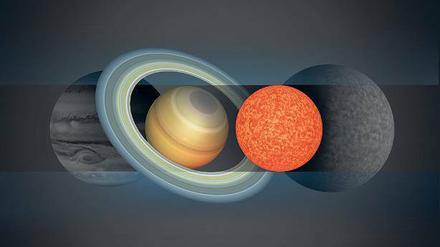 Sternchen. Forscher haben eine Sonne entdeckt, die kaum größer als Saturn ist. 