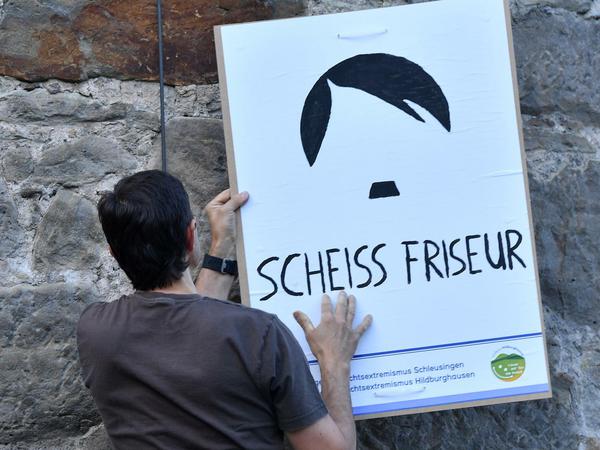 Protest mit Humor: Nicht alle Einwohner wollen sich das Neonazi-Konzert bieten lassen.