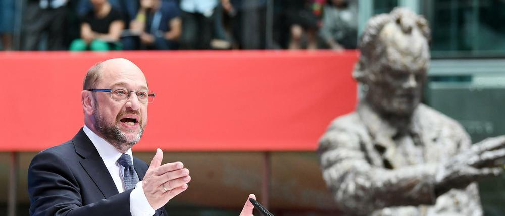 SPD-Kanzlerkandidat Martin Schulz präsentiert seinen Zukunftsplan "Das moderne Deutschland"