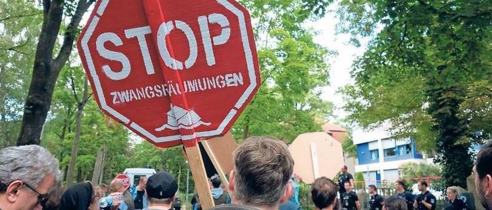 Wutbürger. Der Oranienstraße 35 in Kreuzburg droht die Räumung.