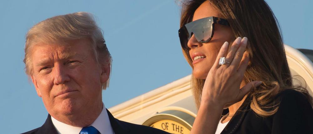 US-Präsident Donald Trump und seine Frau Melania
