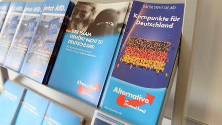 Werbebroschüren der AfD