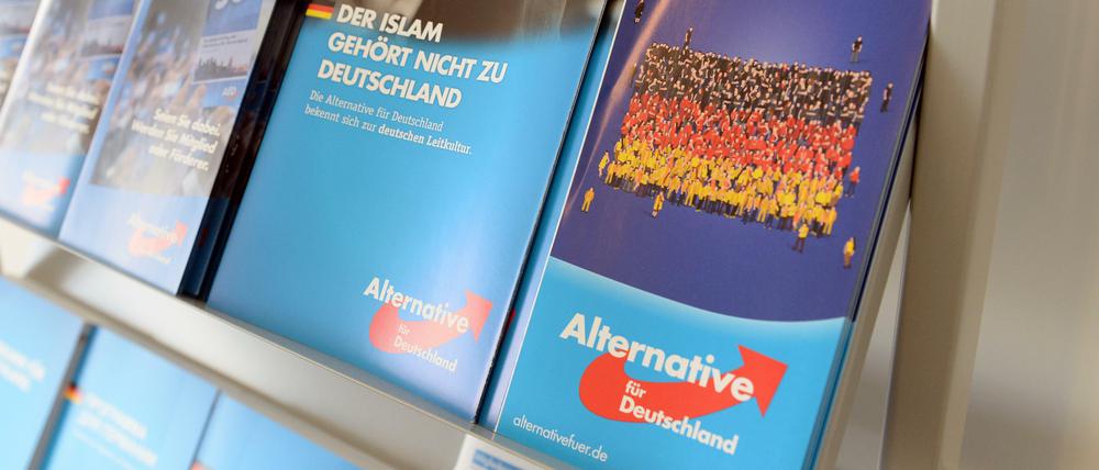 Werbebroschüren der AfD