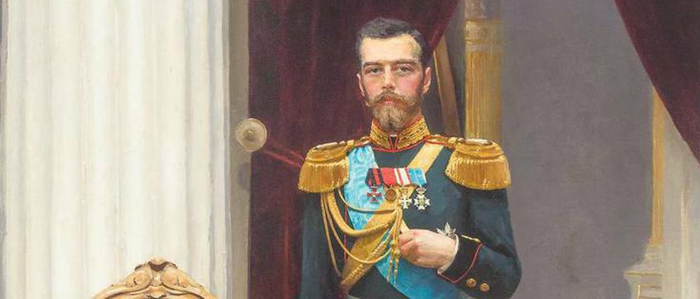 Wenn’s denn sein muss. Der führende Akademie-Maler Ilja Repin porträtierte 1895 Zar Nikolaus II.