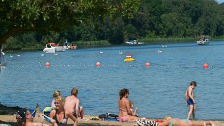 Als das Strandbad Tegel noch in Betrieb war.
