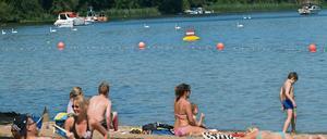 Als das Strandbad Tegel noch in Betrieb war.