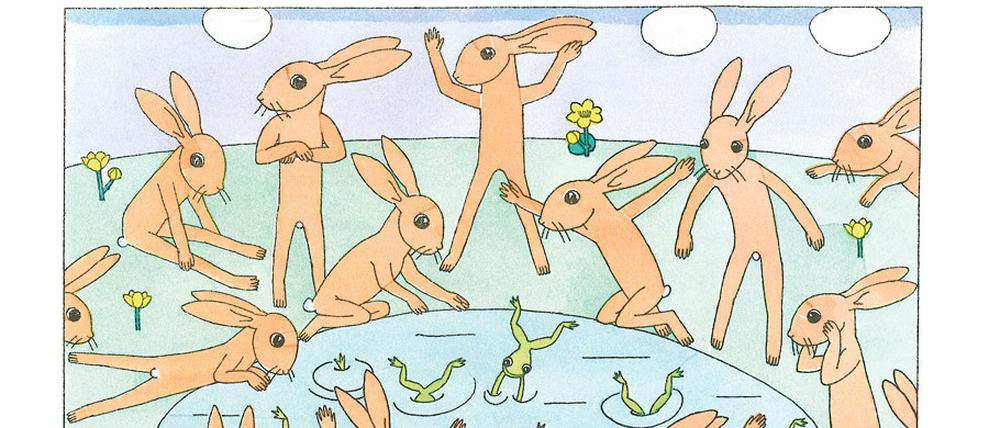 Illustration aus: Tom Seidmann-Freud: Buch der Hasengeschichten. Verlag Bokelberg.com, 26 Euro.