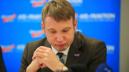 Der AfD-Fraktionsvorsitzende in Sachsen-Anhalt, André Poggenburg.