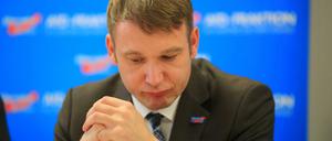 Der AfD-Fraktionsvorsitzende in Sachsen-Anhalt, André Poggenburg.