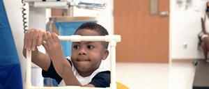 Übung macht den Meister. Der achtjährige Zion Harvey beim Training.