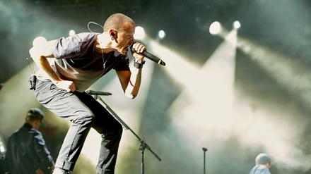 Eindrucksvolles Talent: Chester Bennington, Sänger der US Rockband Linkin Park, 2014 beim Rockfestival "Rock am Ring".