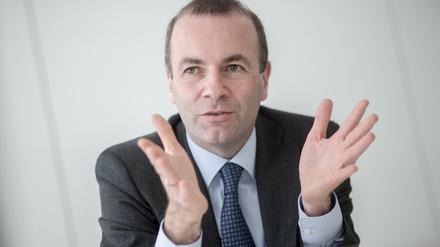 Manfred Weber (CSU), Fraktionsvorsitzender der Fraktion der Europäischen Volkspartei (EVP) im Europäischen Parlament.
