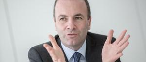 Manfred Weber (CSU), Fraktionsvorsitzender der Fraktion der Europäischen Volkspartei (EVP) im Europäischen Parlament.
