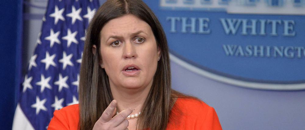 Die Nachfolgerin von Sprecher Sean Spicer: Sarah Huckabee Sanders.