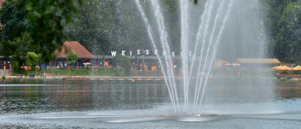 Die Fontäne im Weiße See.