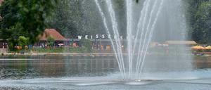 Die Fontäne im Weiße See.