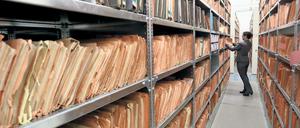 Das Stasi-Museums Berlin mit bisher nicht erfassten Unterlagen.
